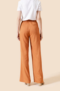 The Willow Wide Leg Pant - Rust
