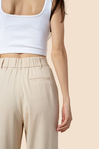 The Willow Wide Leg Pant - Oatmeal