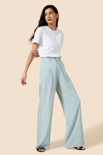 The Willow Wide Leg Pant - Blue