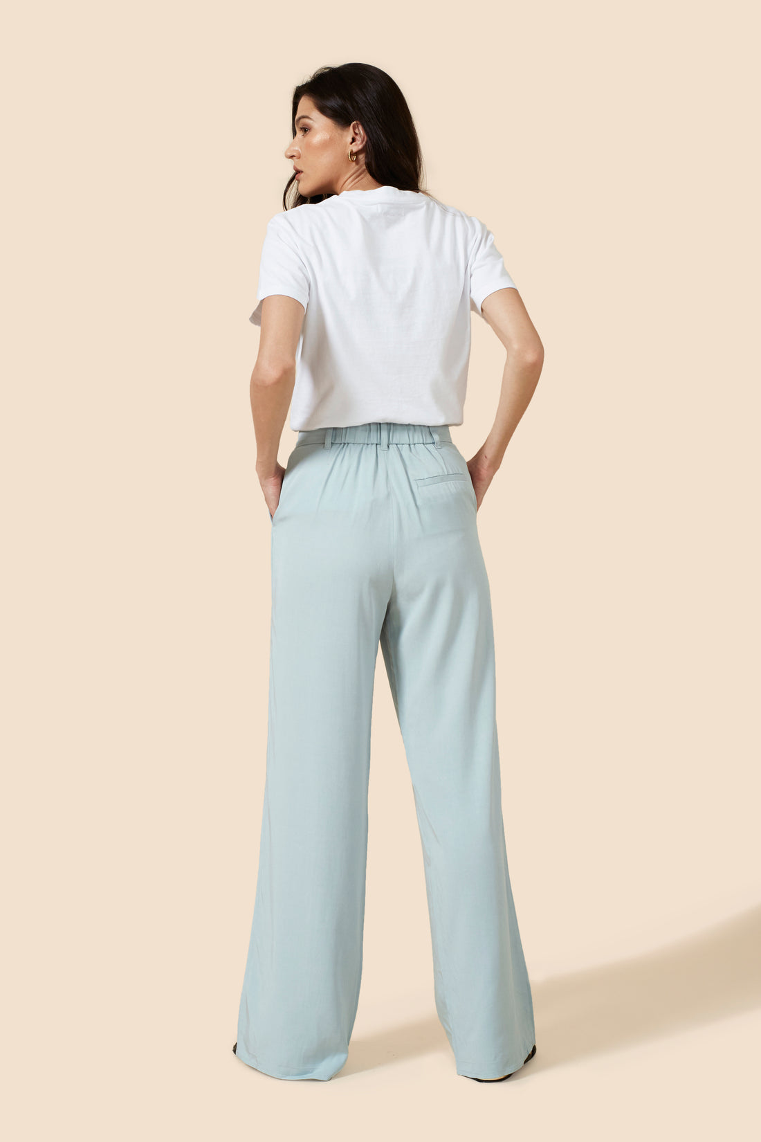 The Willow Wide Leg Pant - Blue